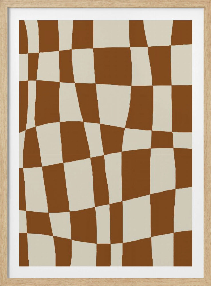 Minimalistisches Schachbrett | Poster
