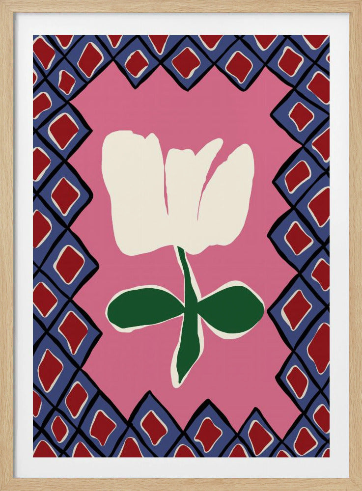 Spielzeit mit Blütenkaro I | Poster