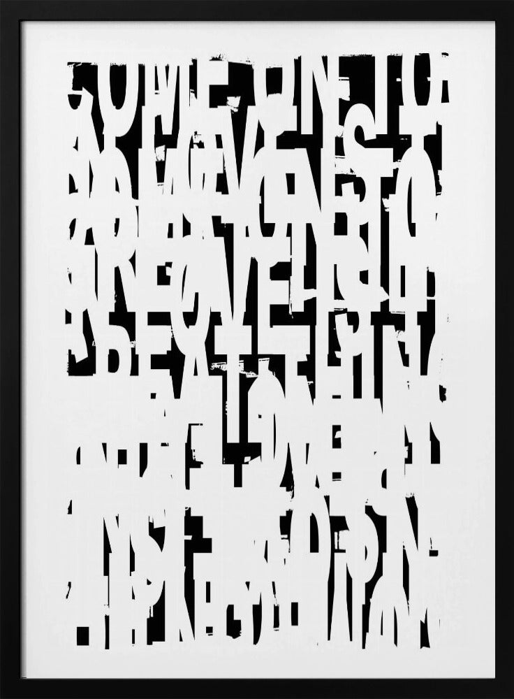 Typography No1 | Poster