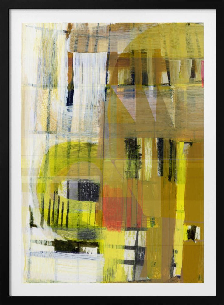 Gelber Ocker Abstrakt Nr. 1 | Poster
