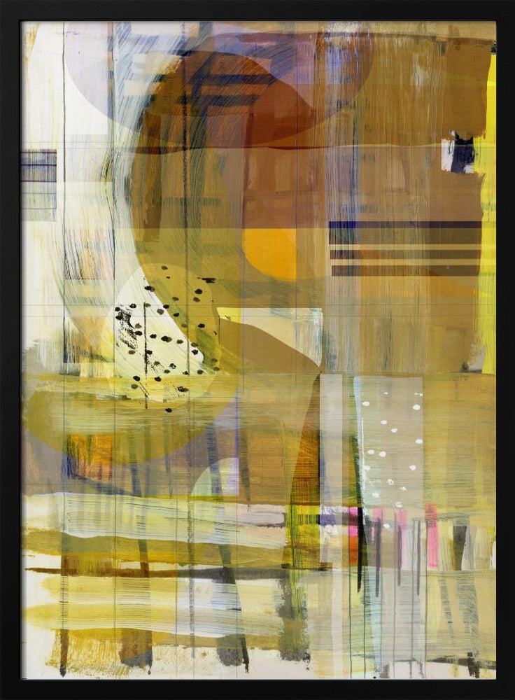 Gelber Ocker Abstrakt Nr. 2 | Poster