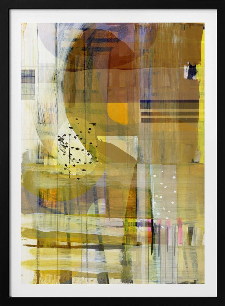 Gelber Ocker Abstrakt Nr. 2 | Poster