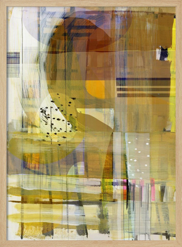 Gelber Ocker Abstrakt Nr. 2 | Poster