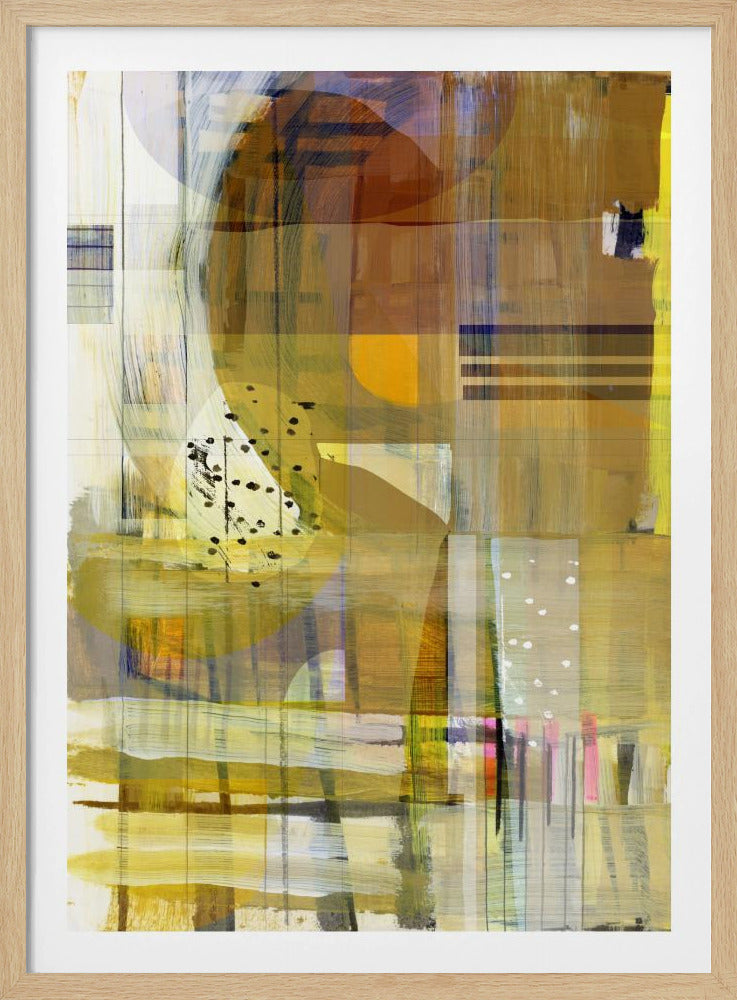 Gelber Ocker Abstrakt Nr. 2 | Poster