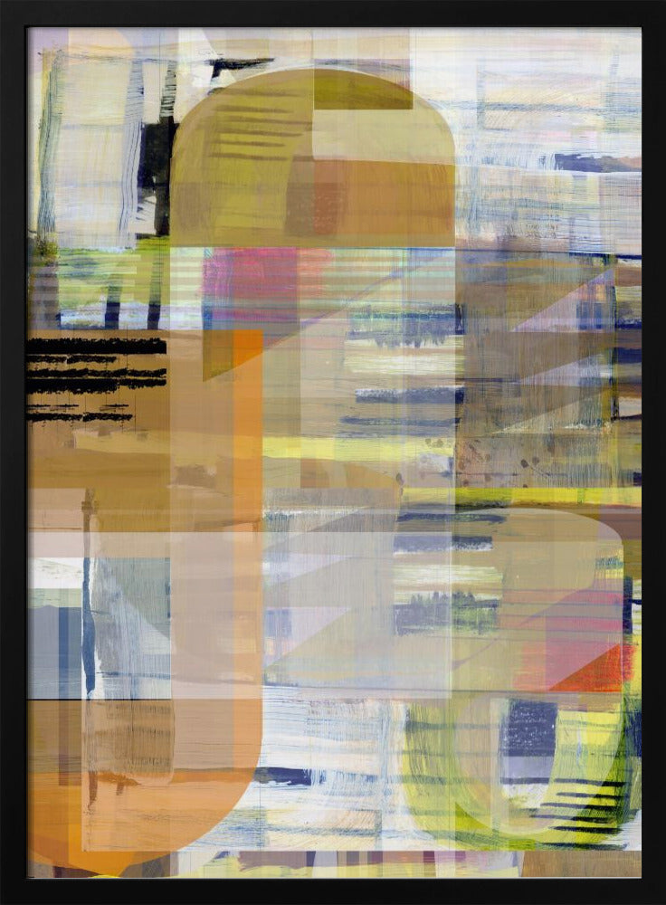Gelber Ocker Abstrakt Nr. 4 | Poster