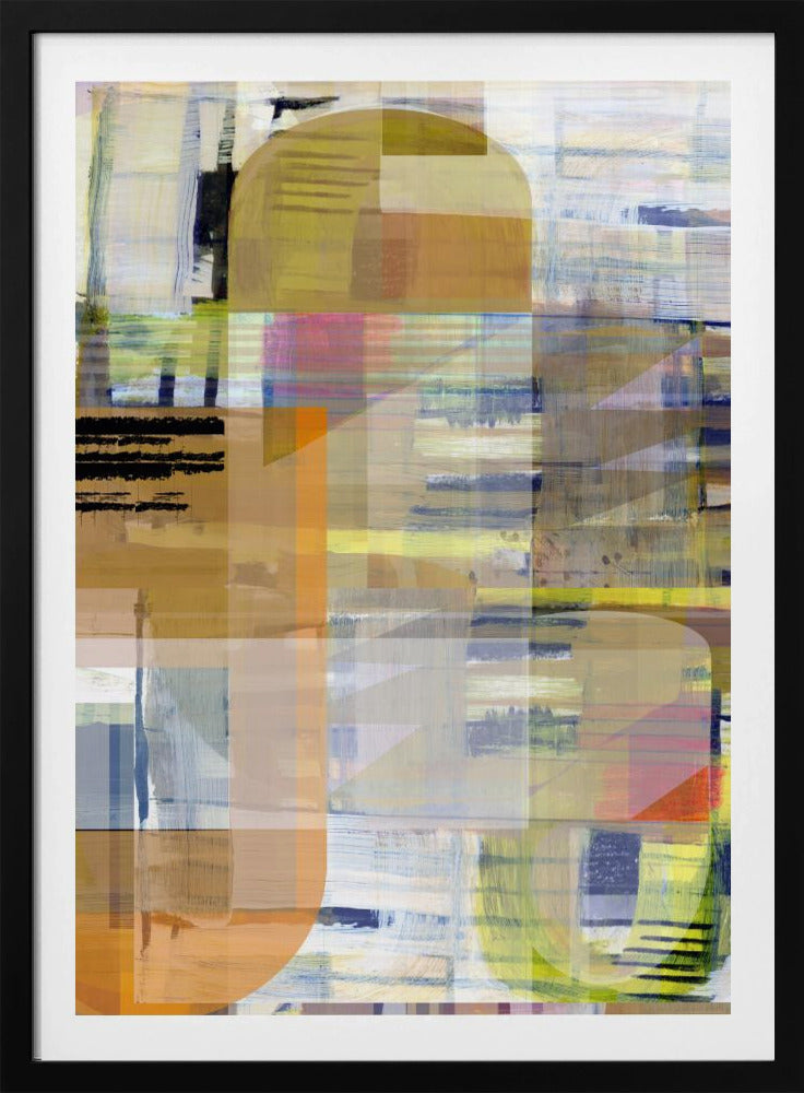 Gelber Ocker Abstrakt Nr. 4 | Poster