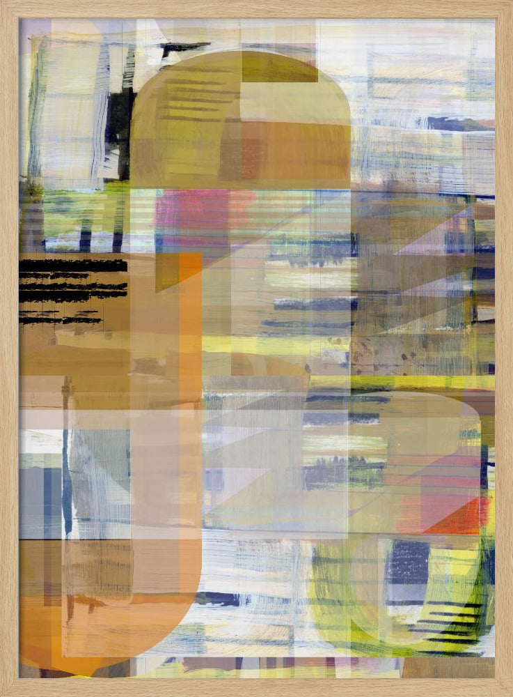 Gelber Ocker Abstrakt Nr. 4 | Poster