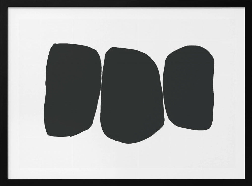 Schwarze unregelmäßige Formen | Poster