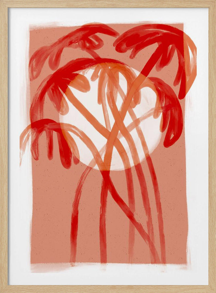 Purpurrote Palmen | Poster