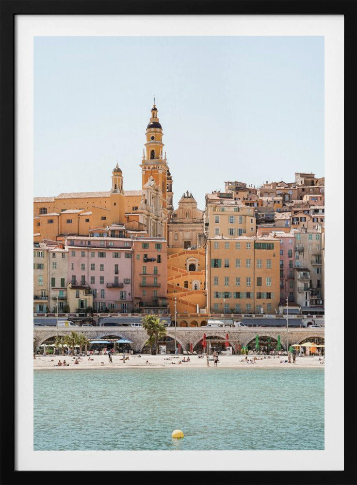 Skyline von Menton | Poster