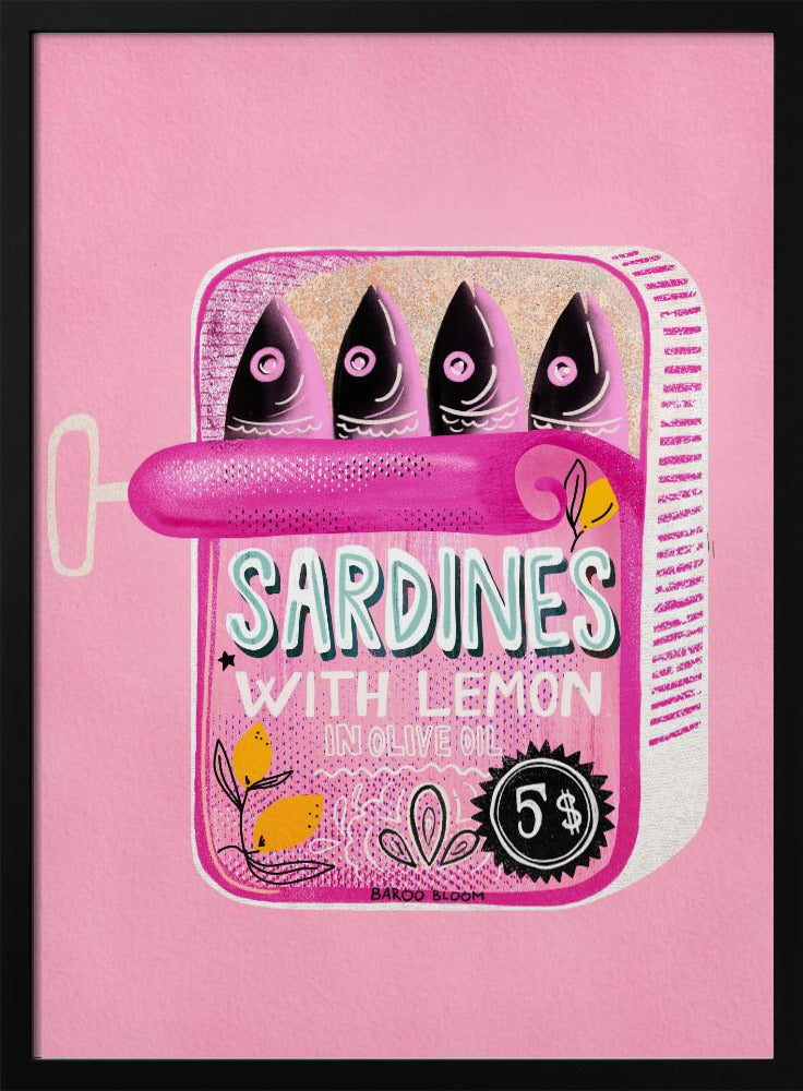 Sardinen Blechdose Pink | Poster