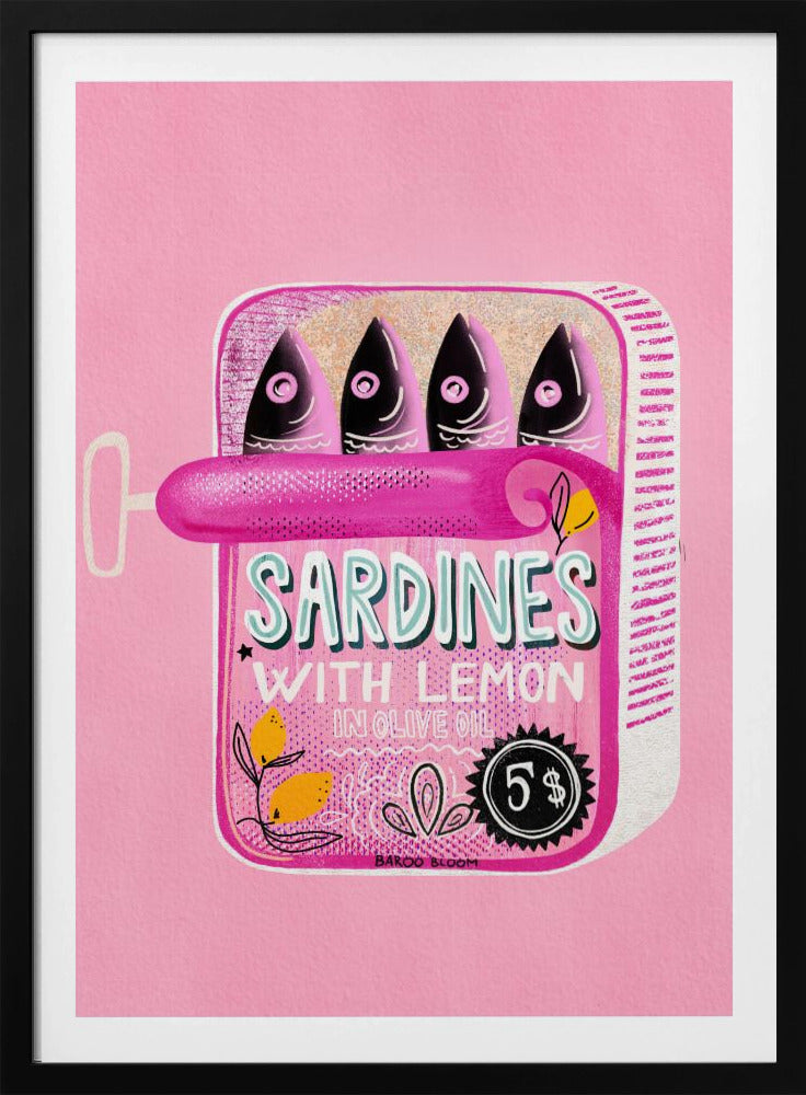 Sardinen Blechdose Pink | Poster