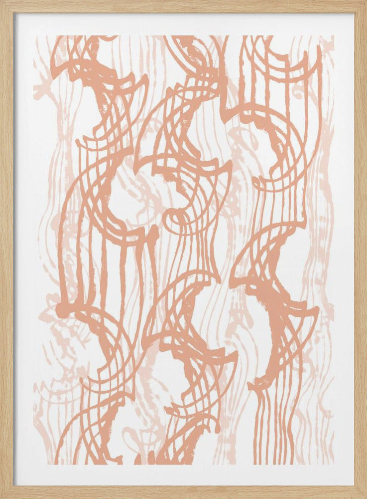Muster und geschwungene Linien | Poster