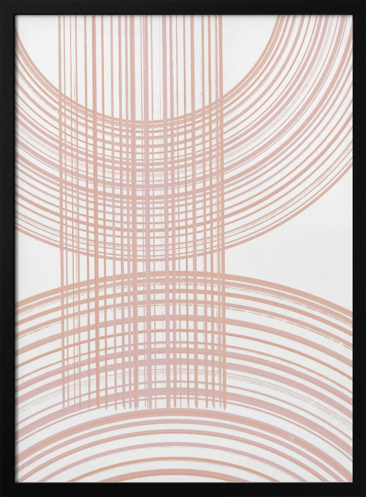 Geometrische Muster mit sich kreuzenden Linien | Poster