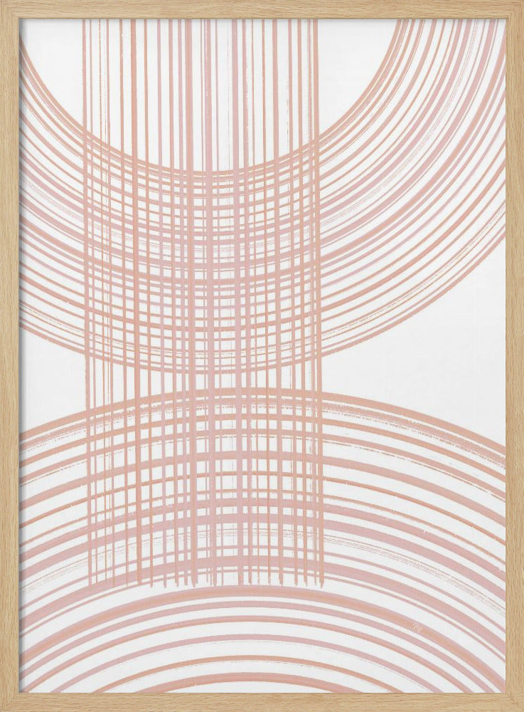 Geometrische Muster mit sich kreuzenden Linien | Poster