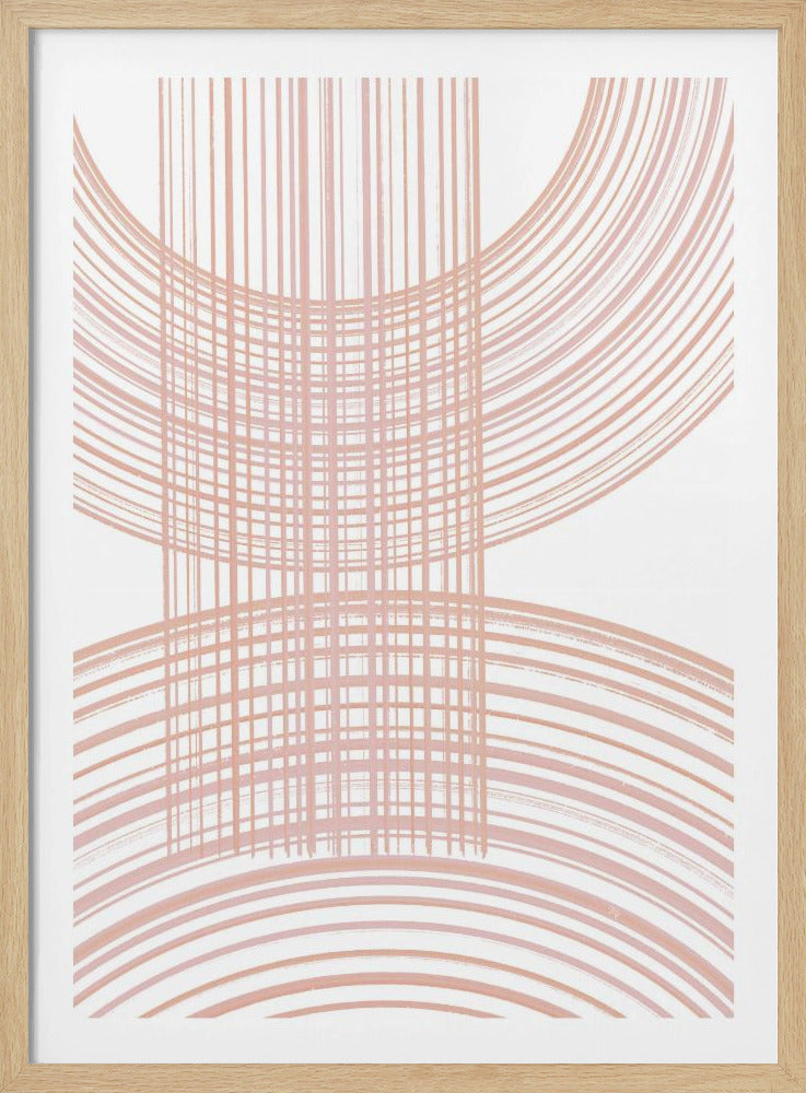 Geometrische Muster mit sich kreuzenden Linien | Poster
