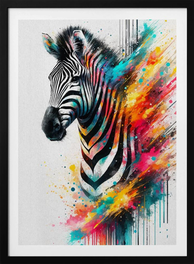 Buntes Zebra | Poster