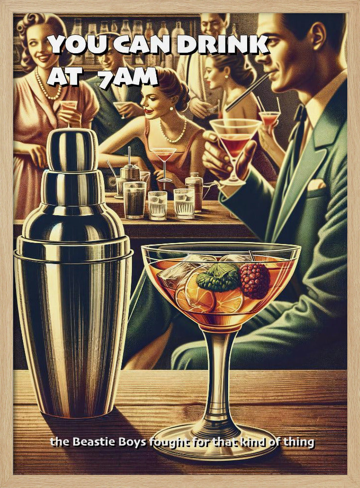 Du kannst um 7 Uhr morgens trinken | Poster