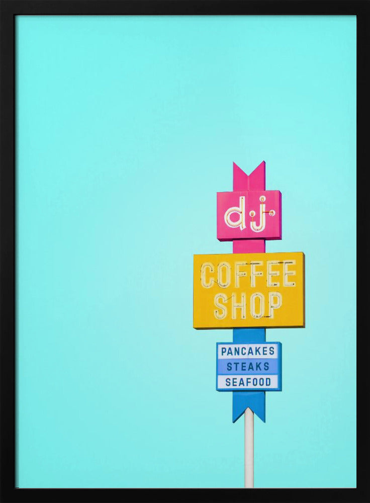 DJ Coffeeshop Schild | Poster