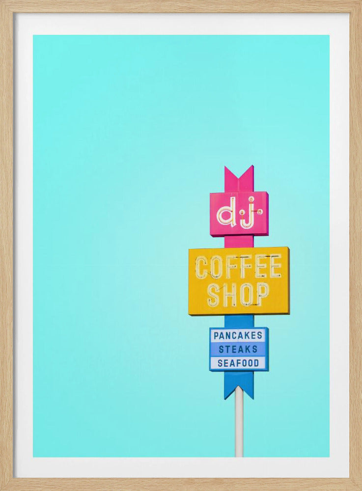 DJ Coffeeshop Schild | Poster