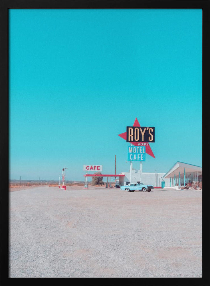 Roy's Motel Cafe Vintage Schild | Poster