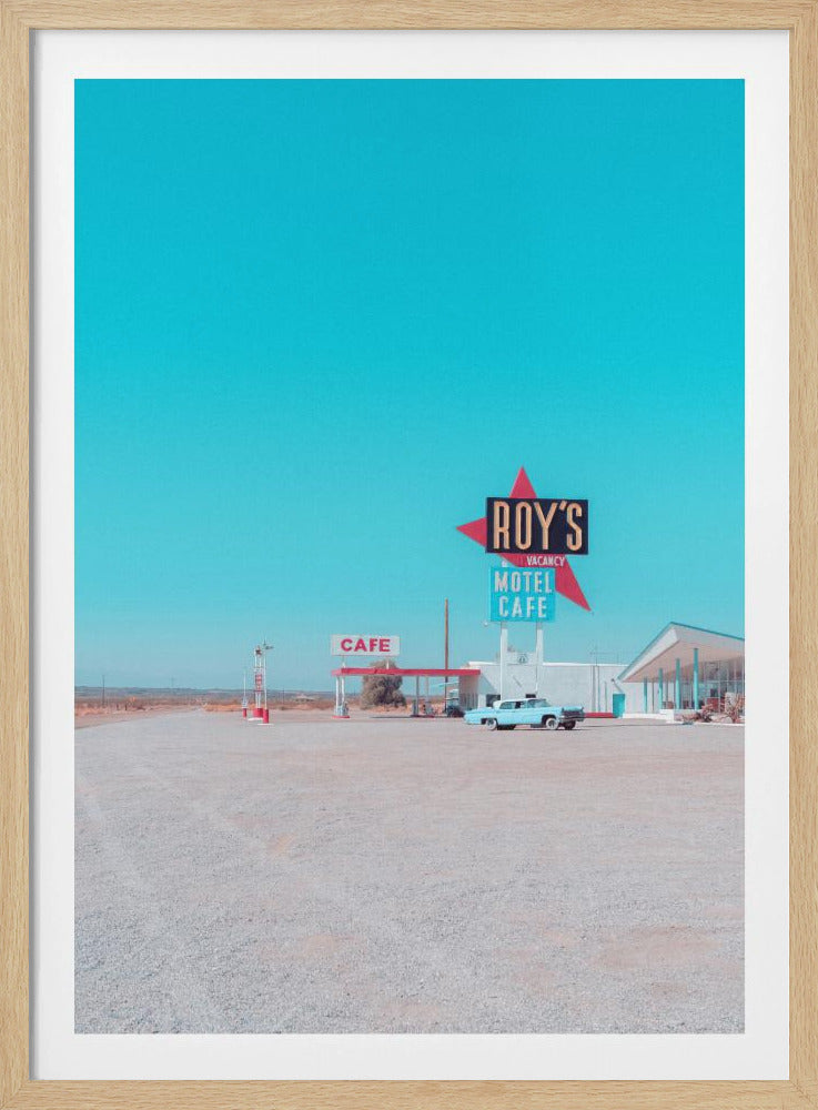 Roy's Motel Cafe Vintage Schild | Poster