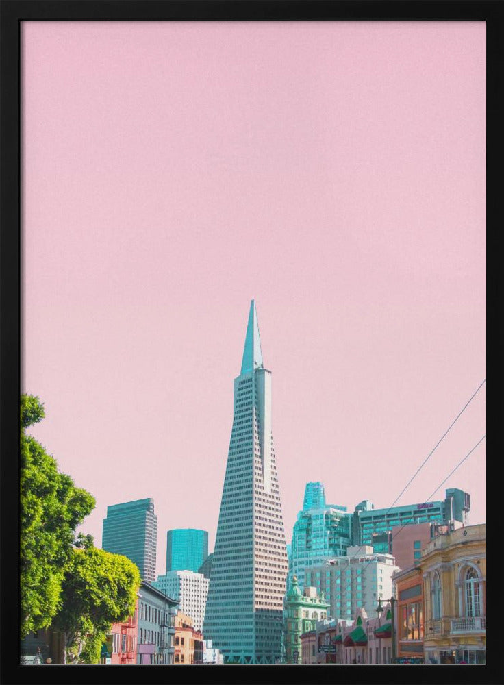Pyramide in der Stadt | Poster