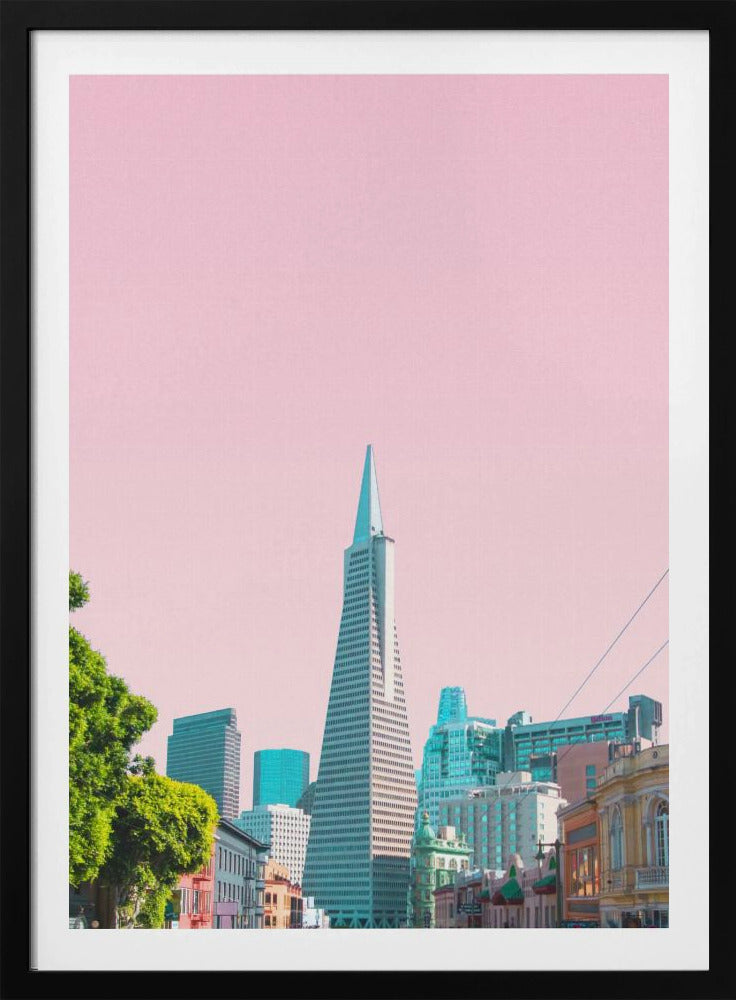 Pyramide in der Stadt | Poster