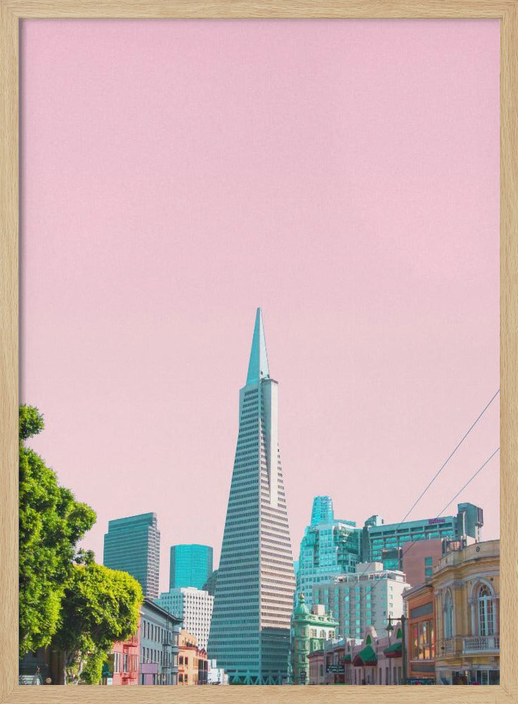 Pyramide in der Stadt | Poster