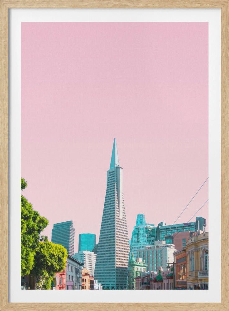 Pyramide in der Stadt | Poster