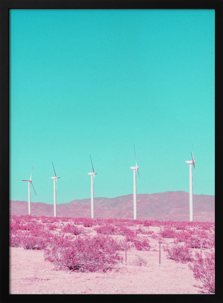 Palm Springs Windmühlen in der Wüste | Poster