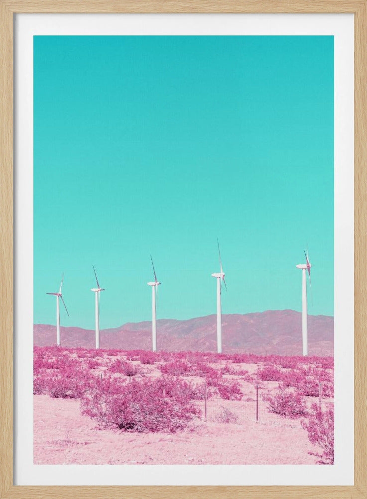 Palm Springs Windmühlen in der Wüste | Poster
