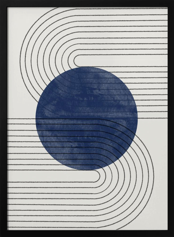 Blaue Sonnenfinsternislinien | Poster