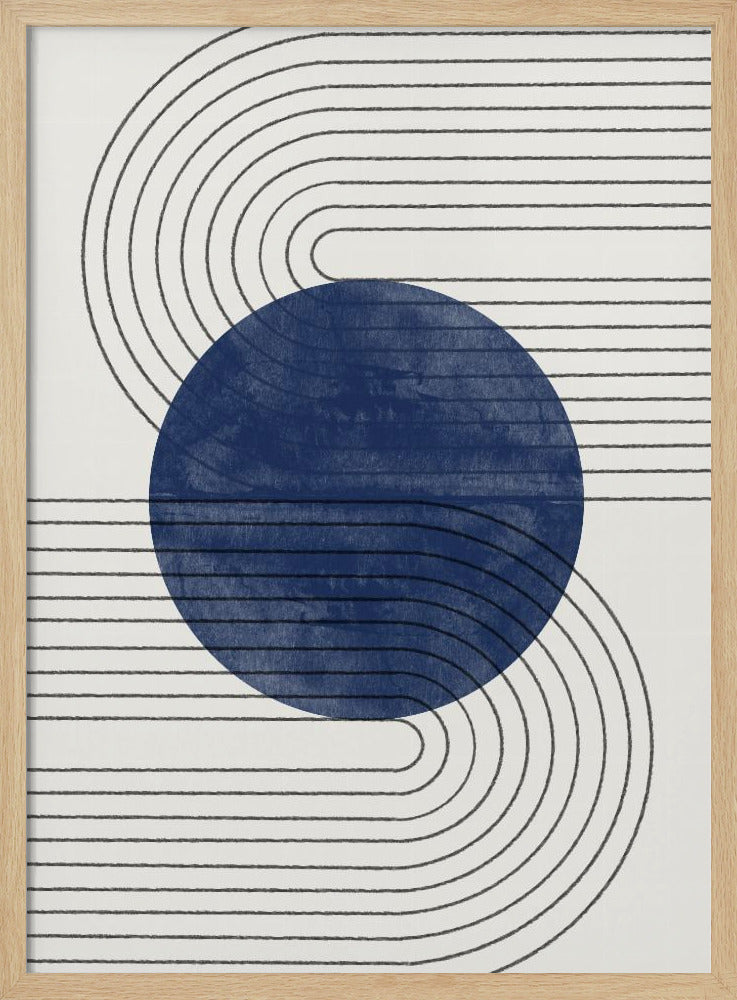 Blaue Sonnenfinsternislinien | Poster