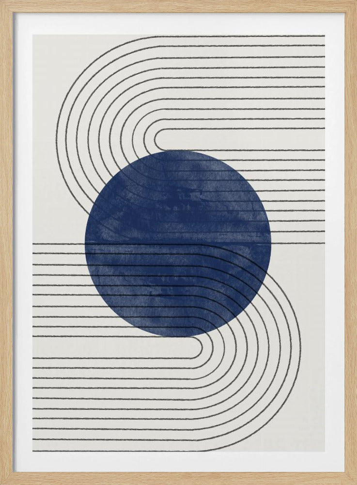 Blaue Sonnenfinsternislinien | Poster
