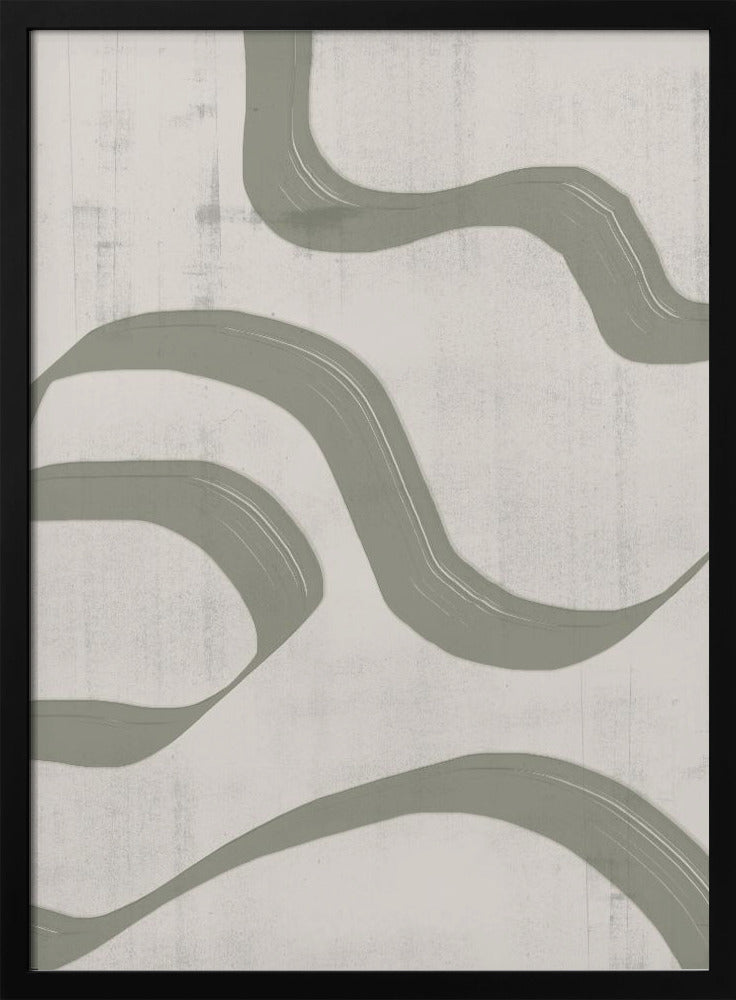 Geschwungene Stromlinien | Poster