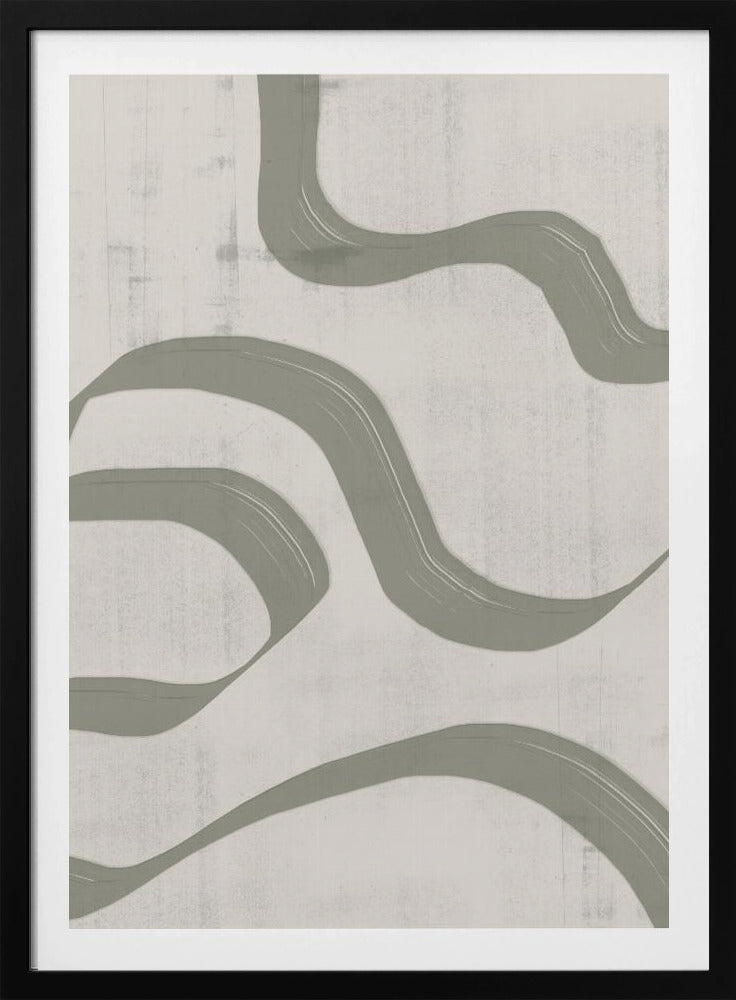 Geschwungene Stromlinien | Poster