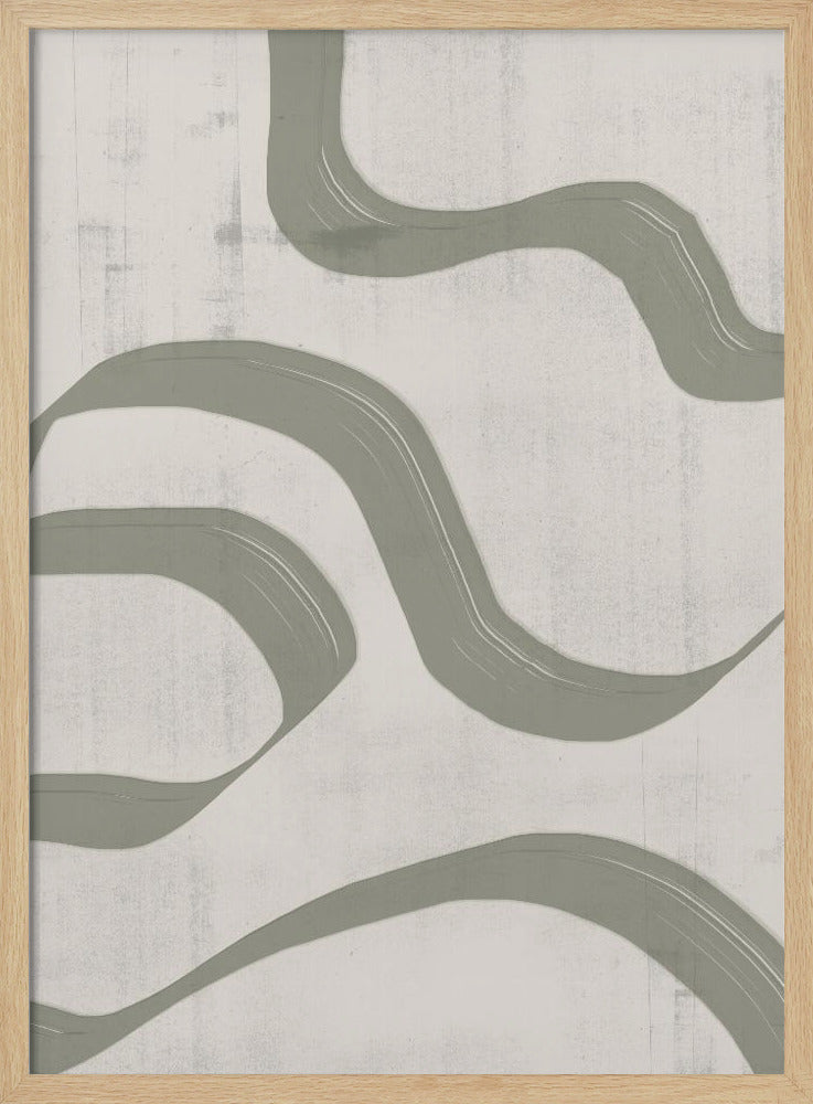 Geschwungene Stromlinien | Poster