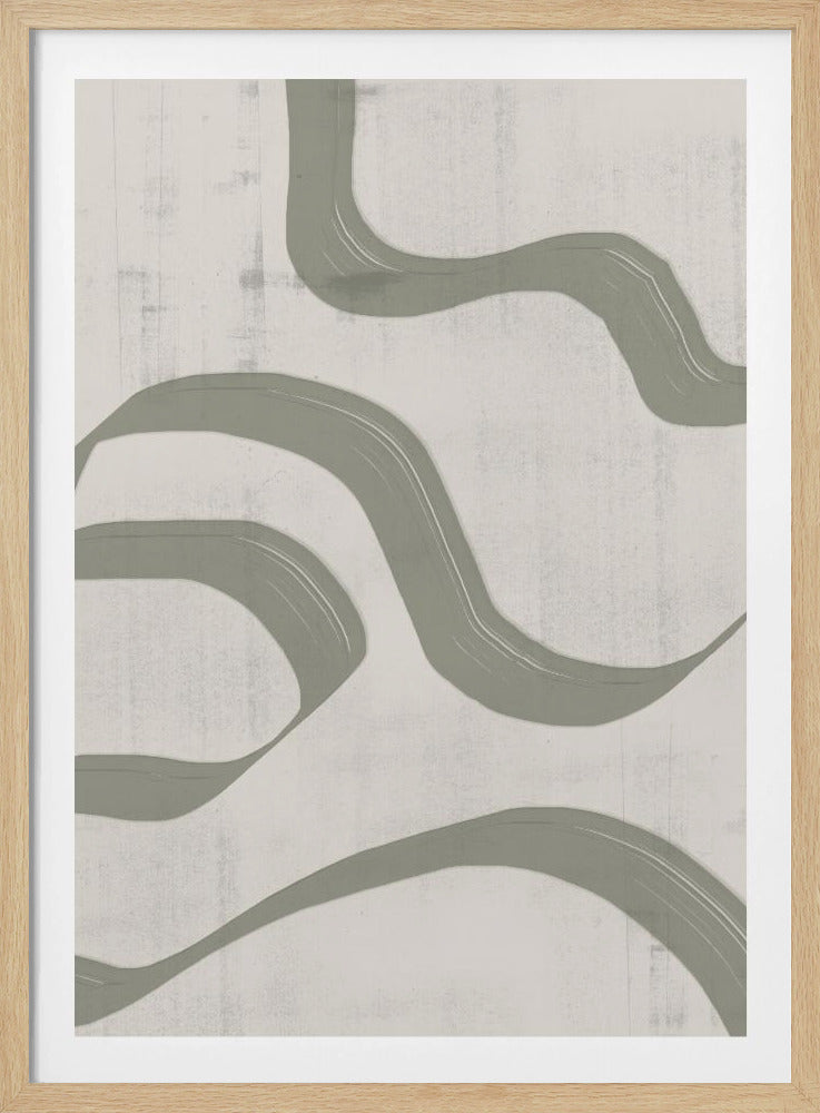 Geschwungene Stromlinien | Poster