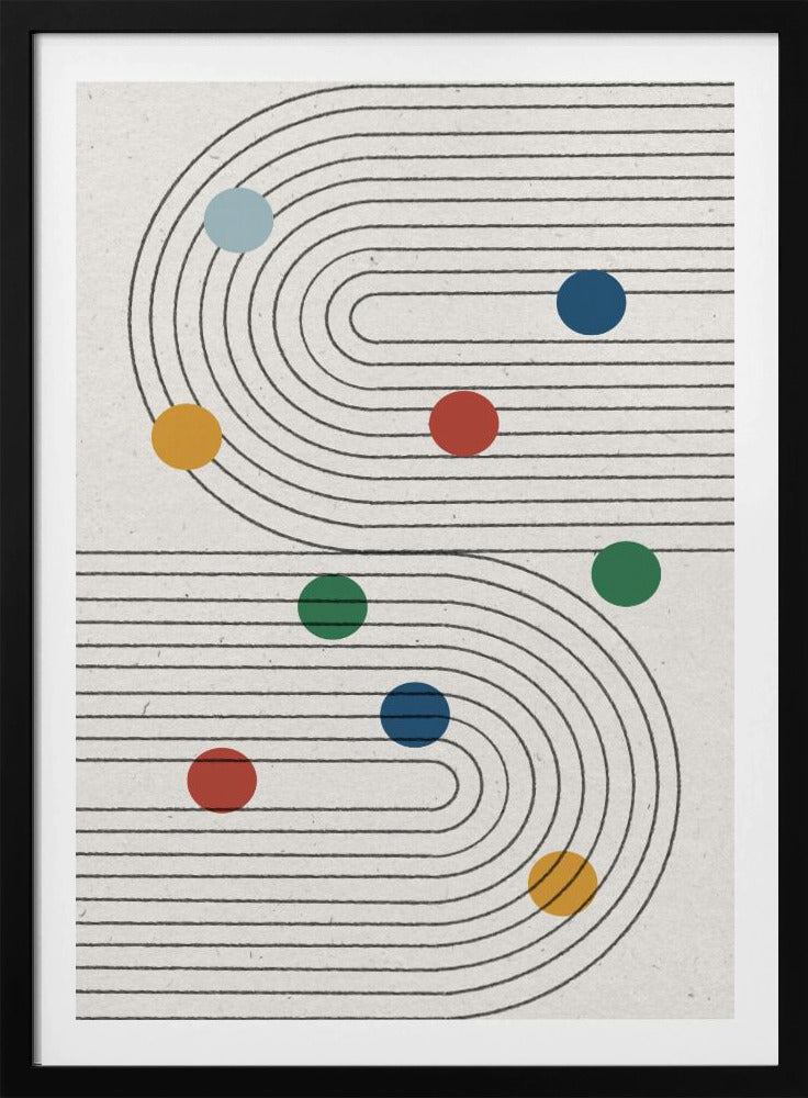 Geschwungene Wege | Poster