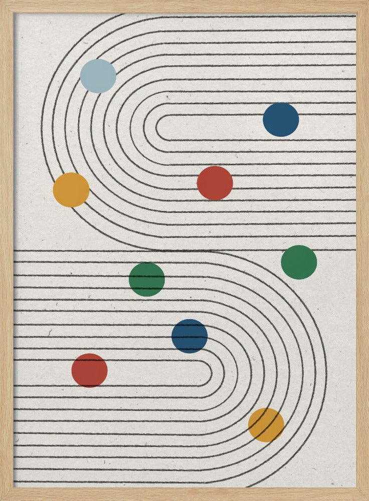 Geschwungene Wege | Poster