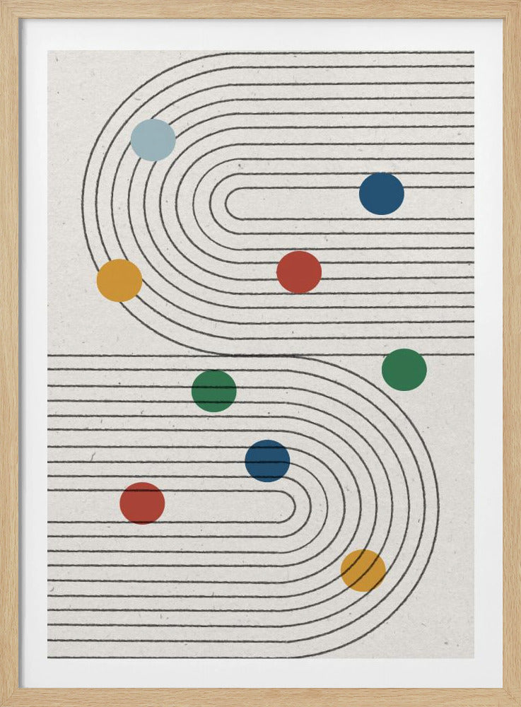 Geschwungene Wege | Poster