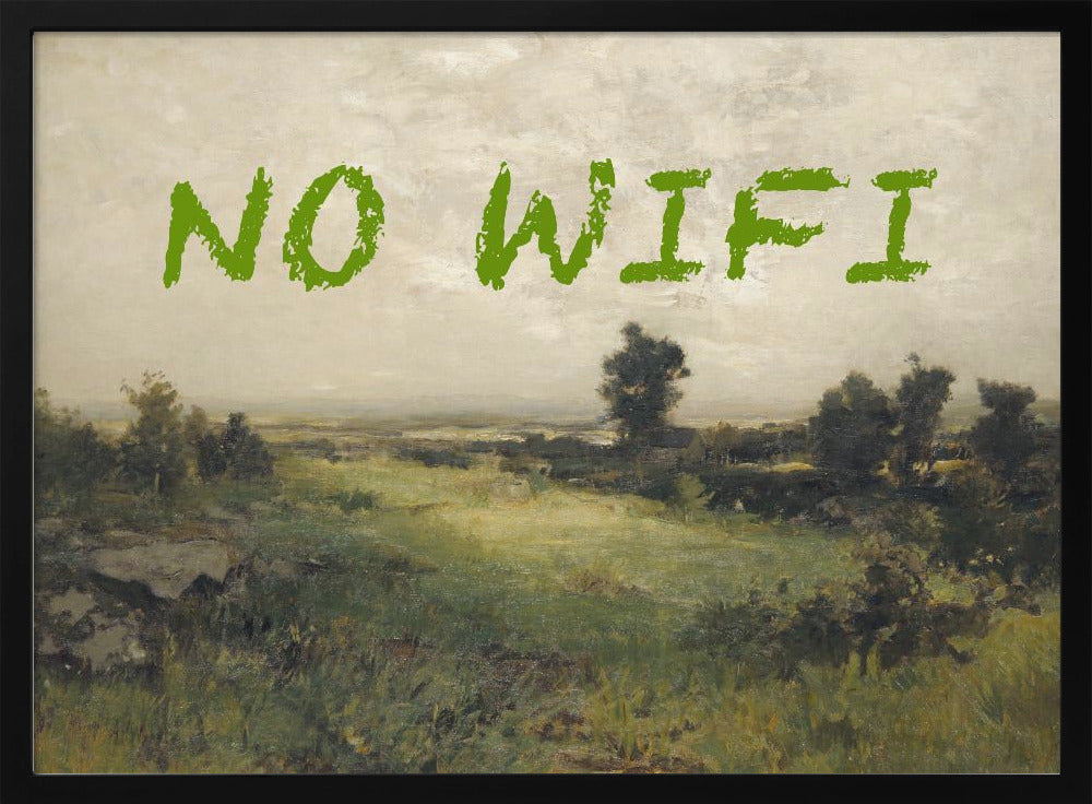 Kein WLAN / Ölgemälde Landschaft | Poster