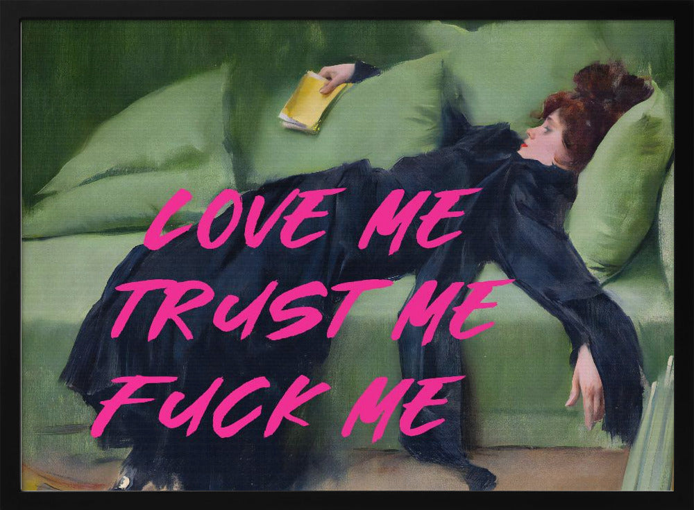 Liebe mich, vertrau mir, fick mich / Pinke Version | Poster