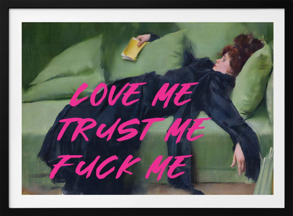 Liebe mich, vertrau mir, fick mich / Pinke Version | Poster