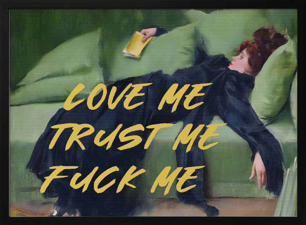 Liebe mich, vertrau mir, fick mich / Gelbe Version | Poster
