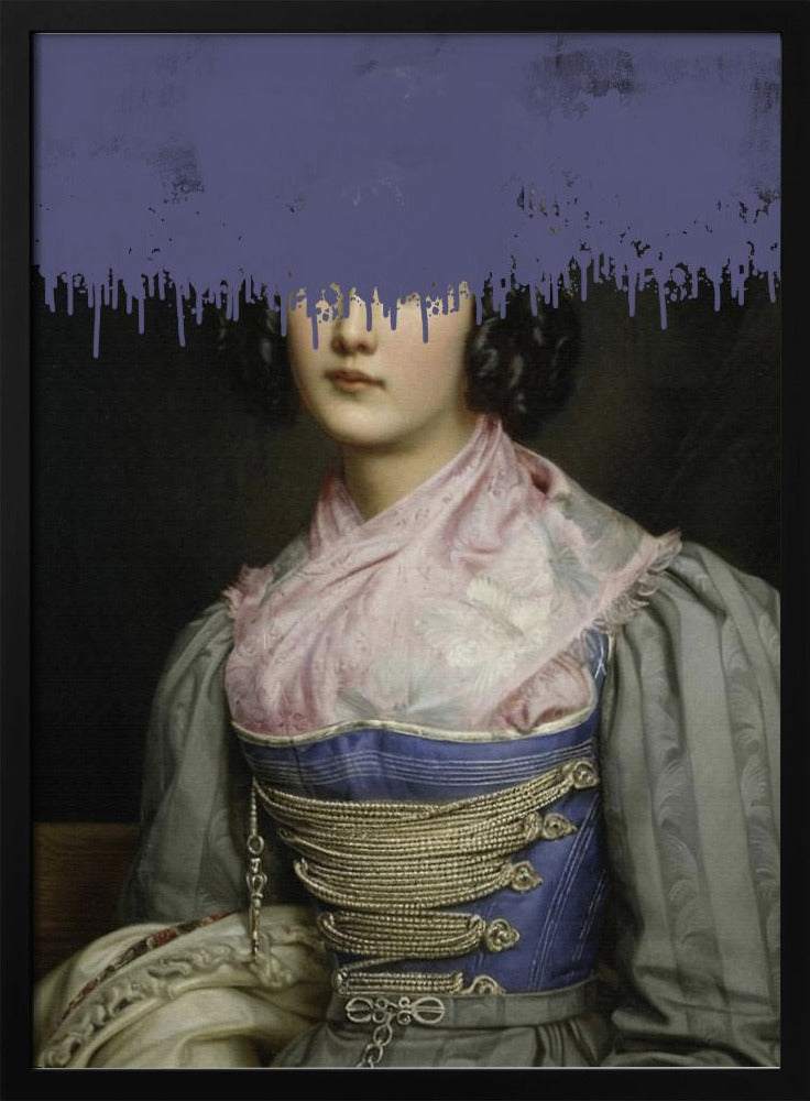 Porträt einer Vintage-Frauencollage | Poster