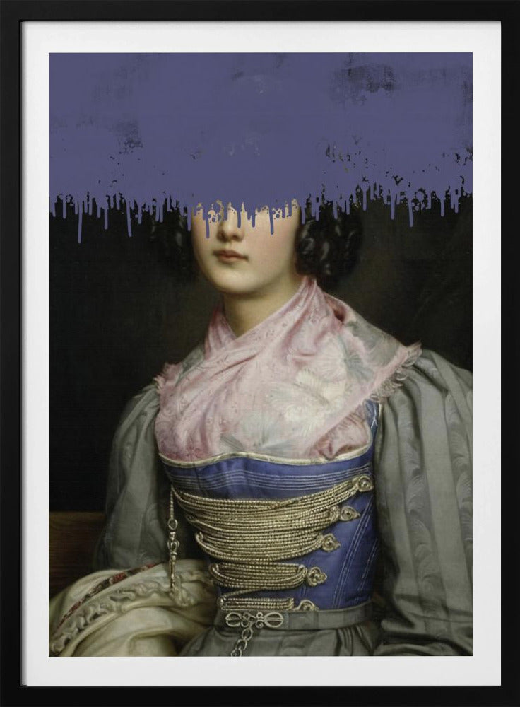 Porträt einer Vintage-Frauencollage | Poster
