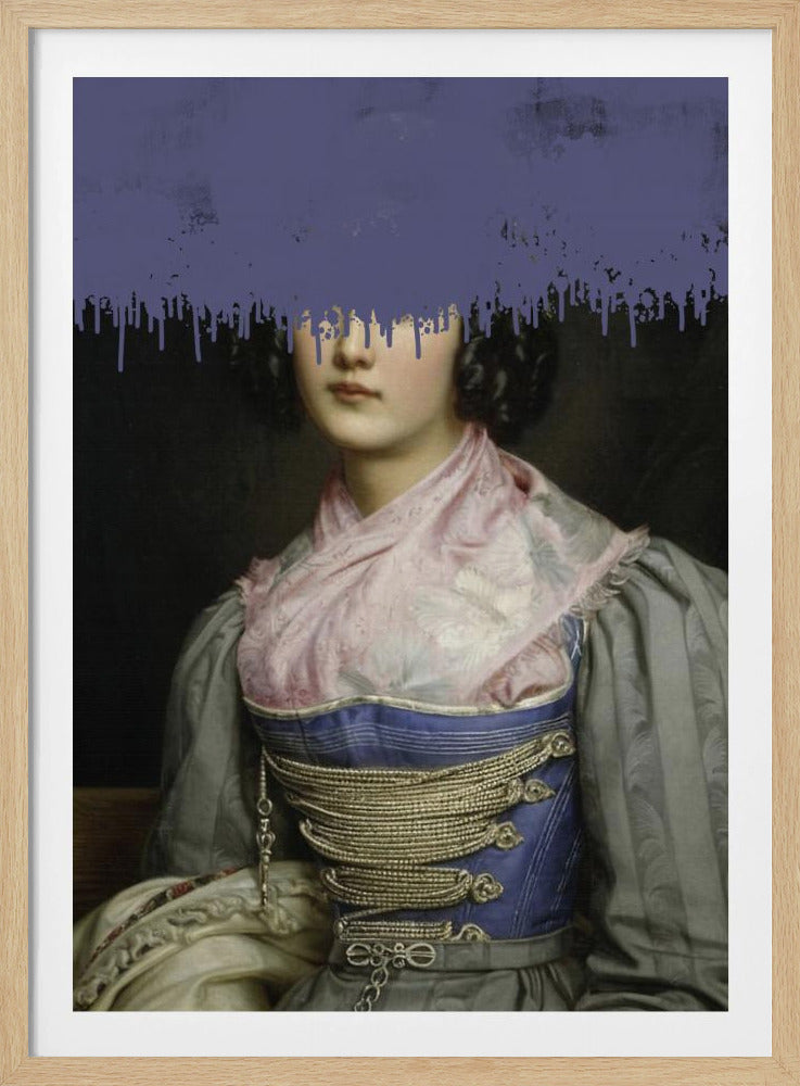 Porträt einer Vintage-Frauencollage | Poster
