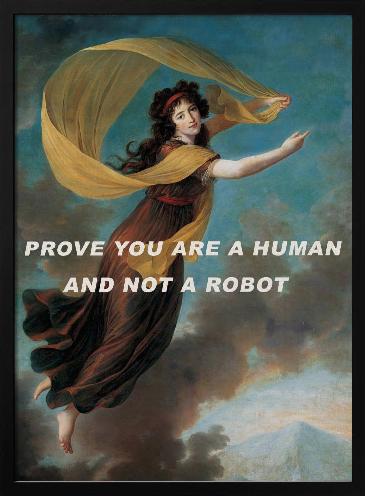 Beweise, dass du ein Mensch und kein Roboter bist. | Poster